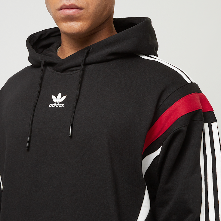 Adidas hoodie red and black hot sale