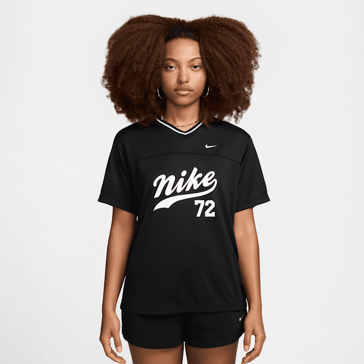 Black nike football shirt best sale