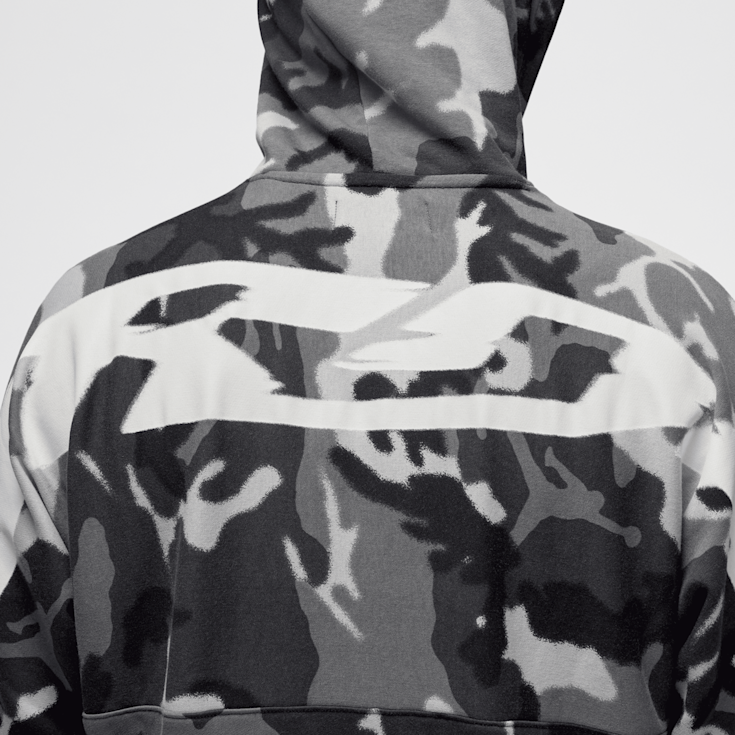 Black and white camo hoodie sales