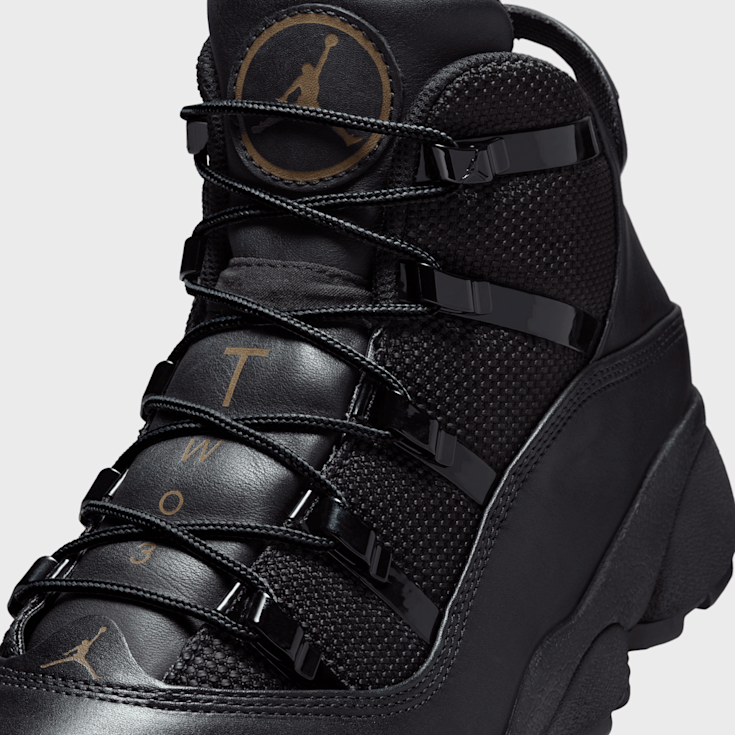 All black 6 rings jordans clearance