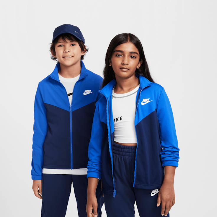 Black pink and blue nike tracksuit best sale