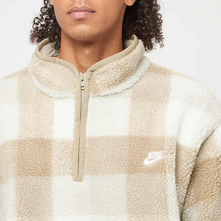 Acheter Nike Club Seasonal Winterized All Over Print Halfzip beige SNIPES