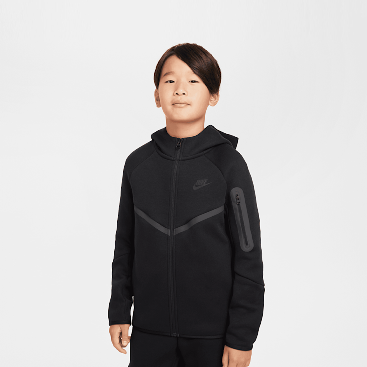 Black nike full zip hoodie top