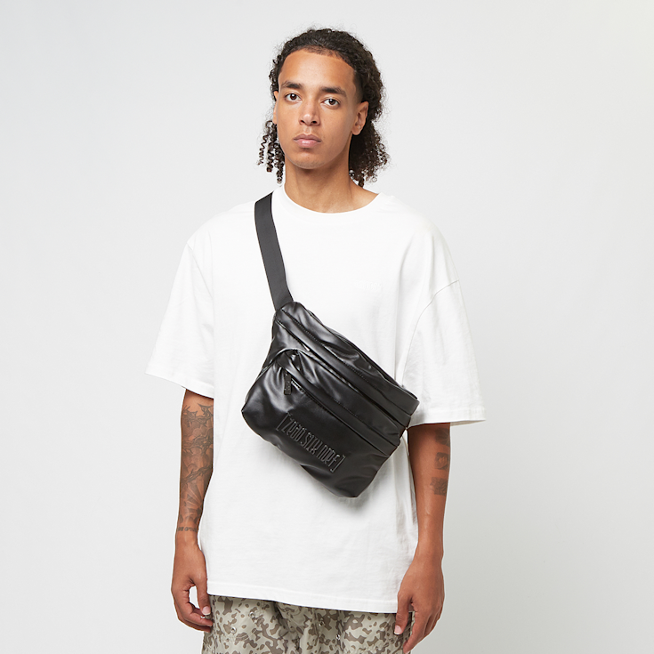 Faux Leather Messenger Bag