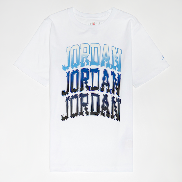 Blue and white jordan shirt new arrivals