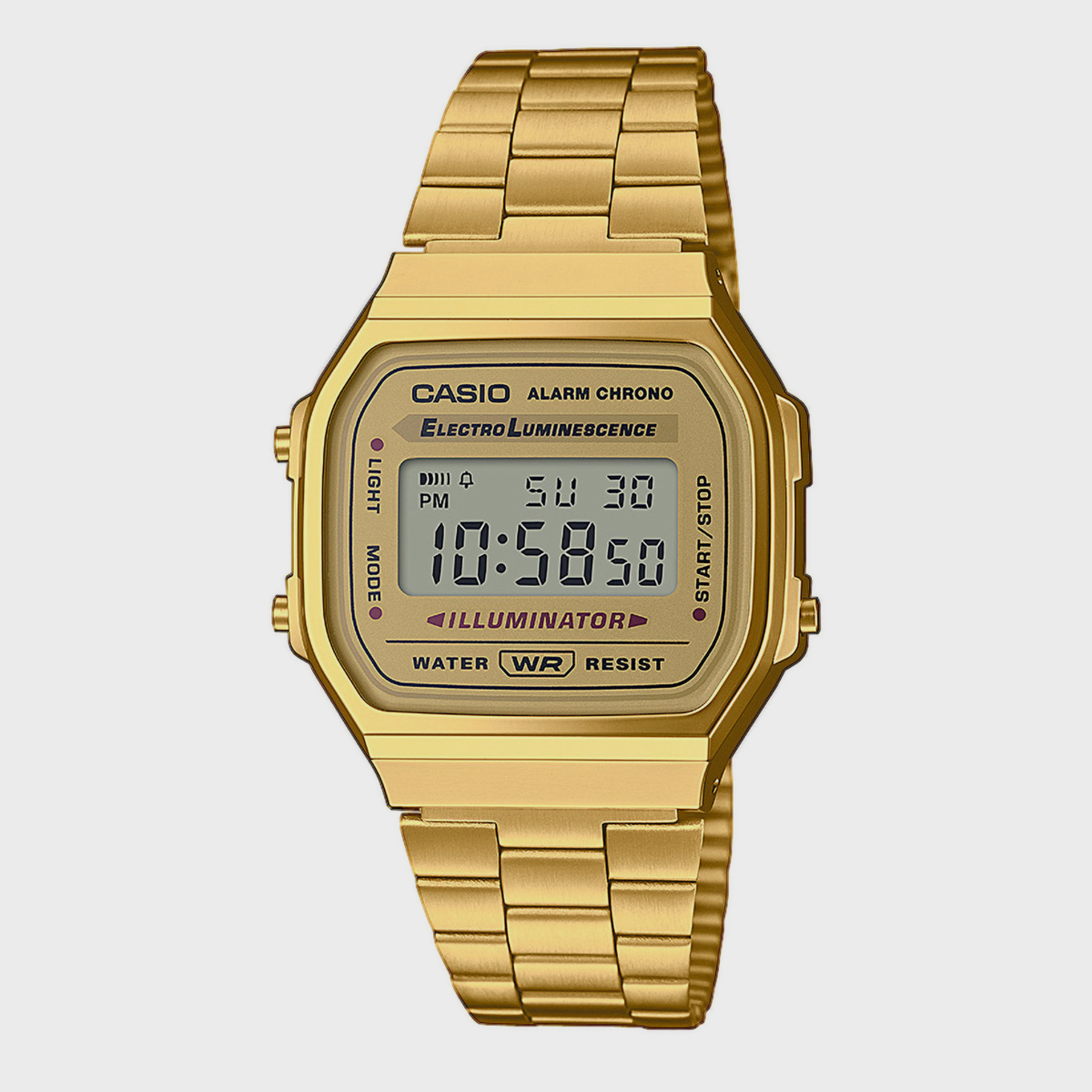Watch gold casio outlet