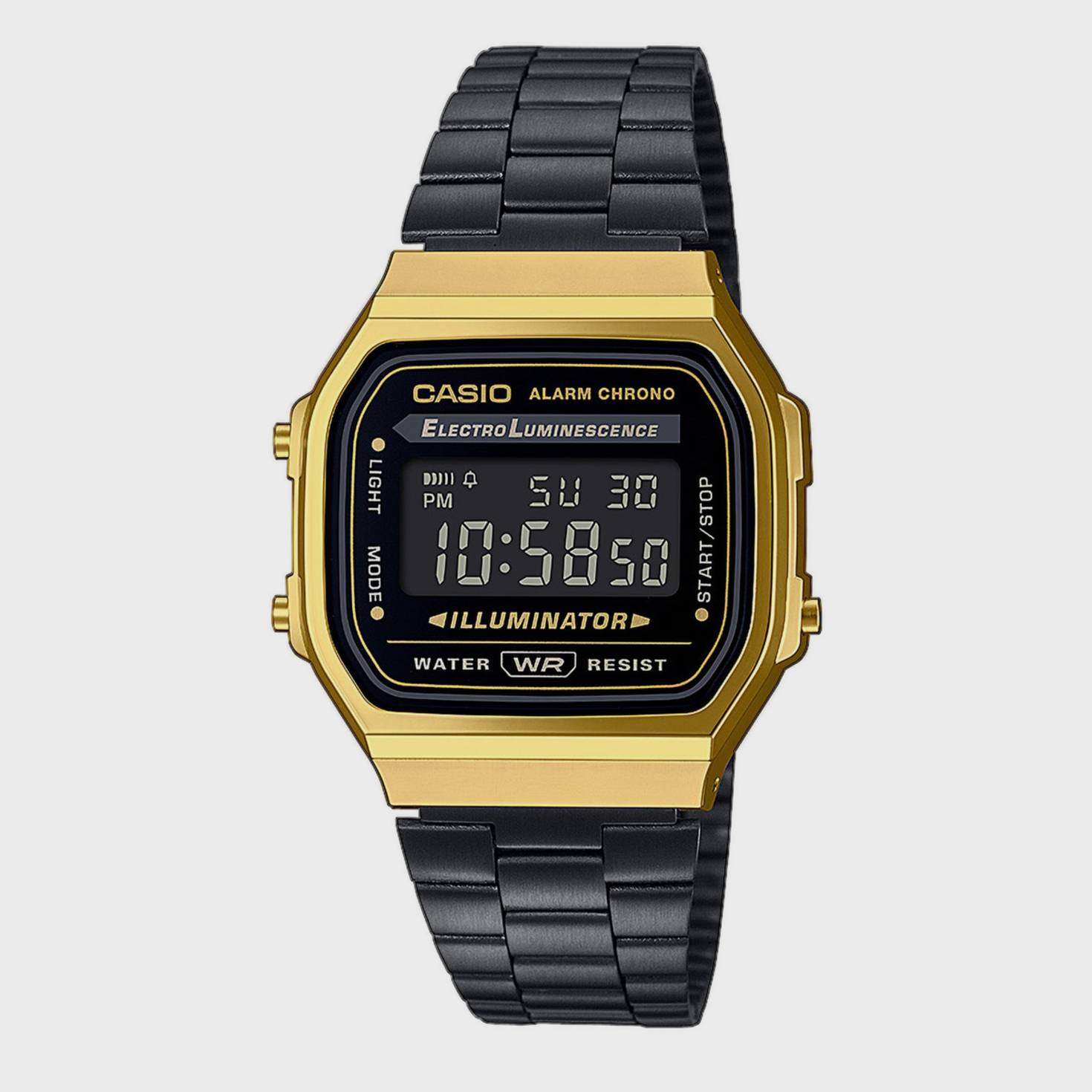 Casio edifice black and gold sale