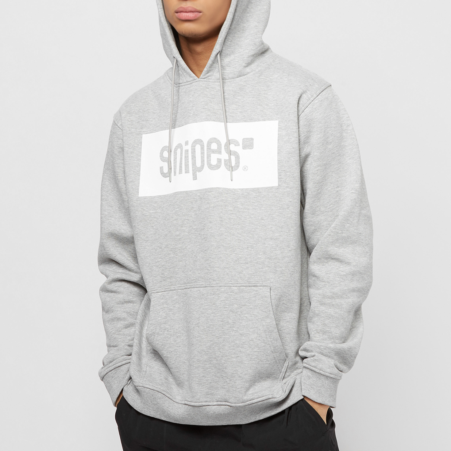 SNIPES Hooded Sweatshirt Box Logo grijs kaufen