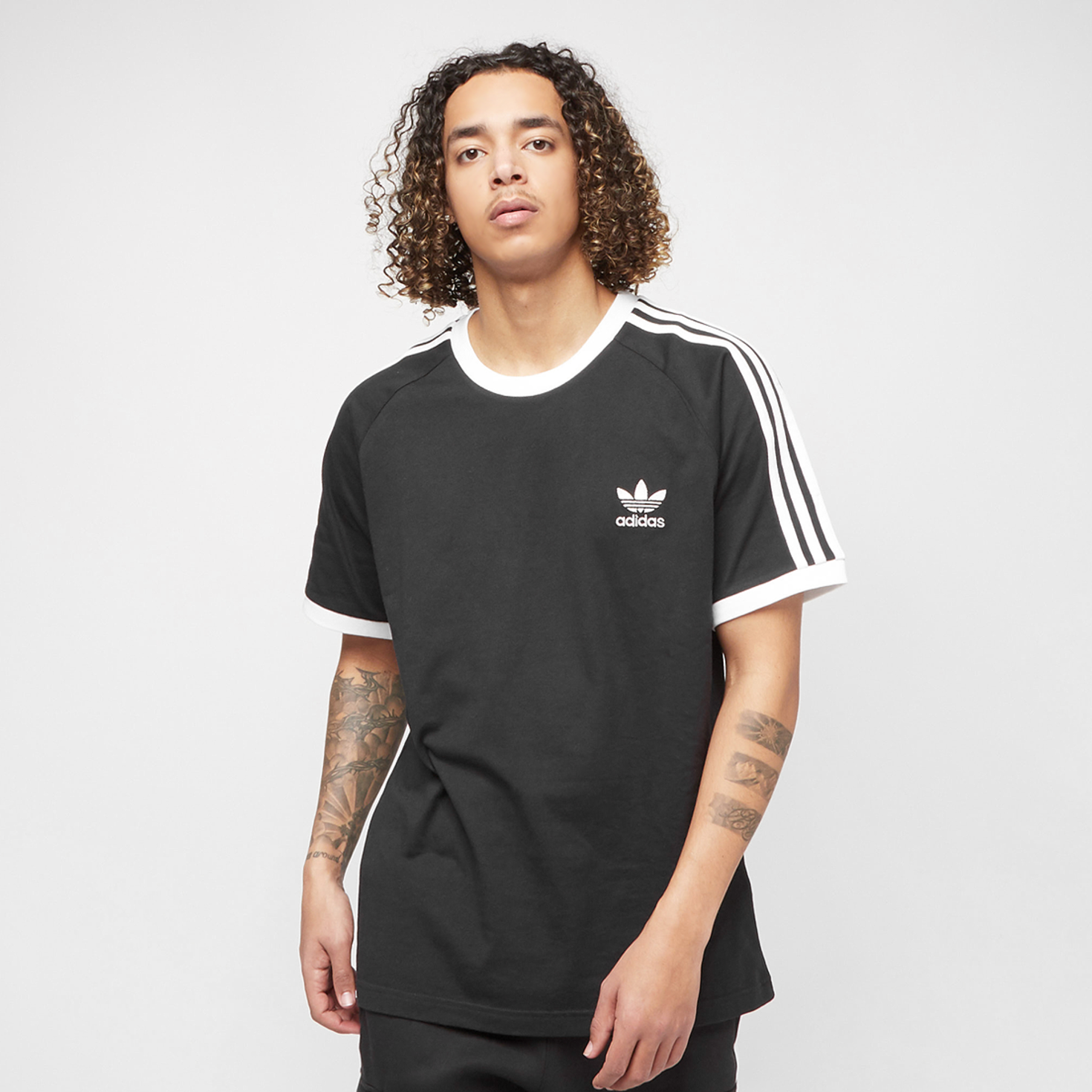 Adidas originals three stripes tee top