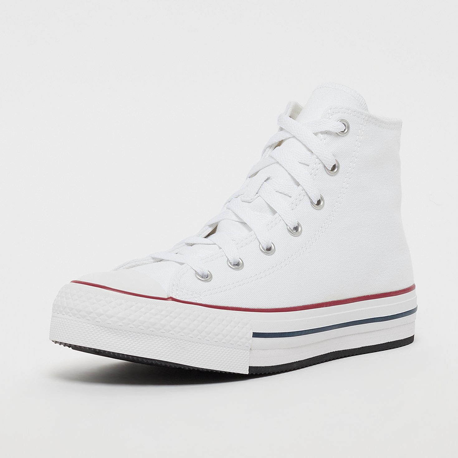 White converse with platform top