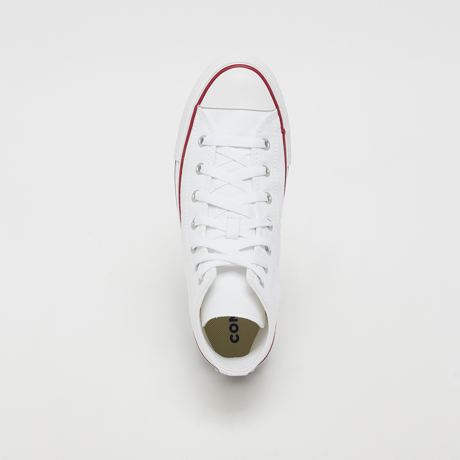 White converse top view top