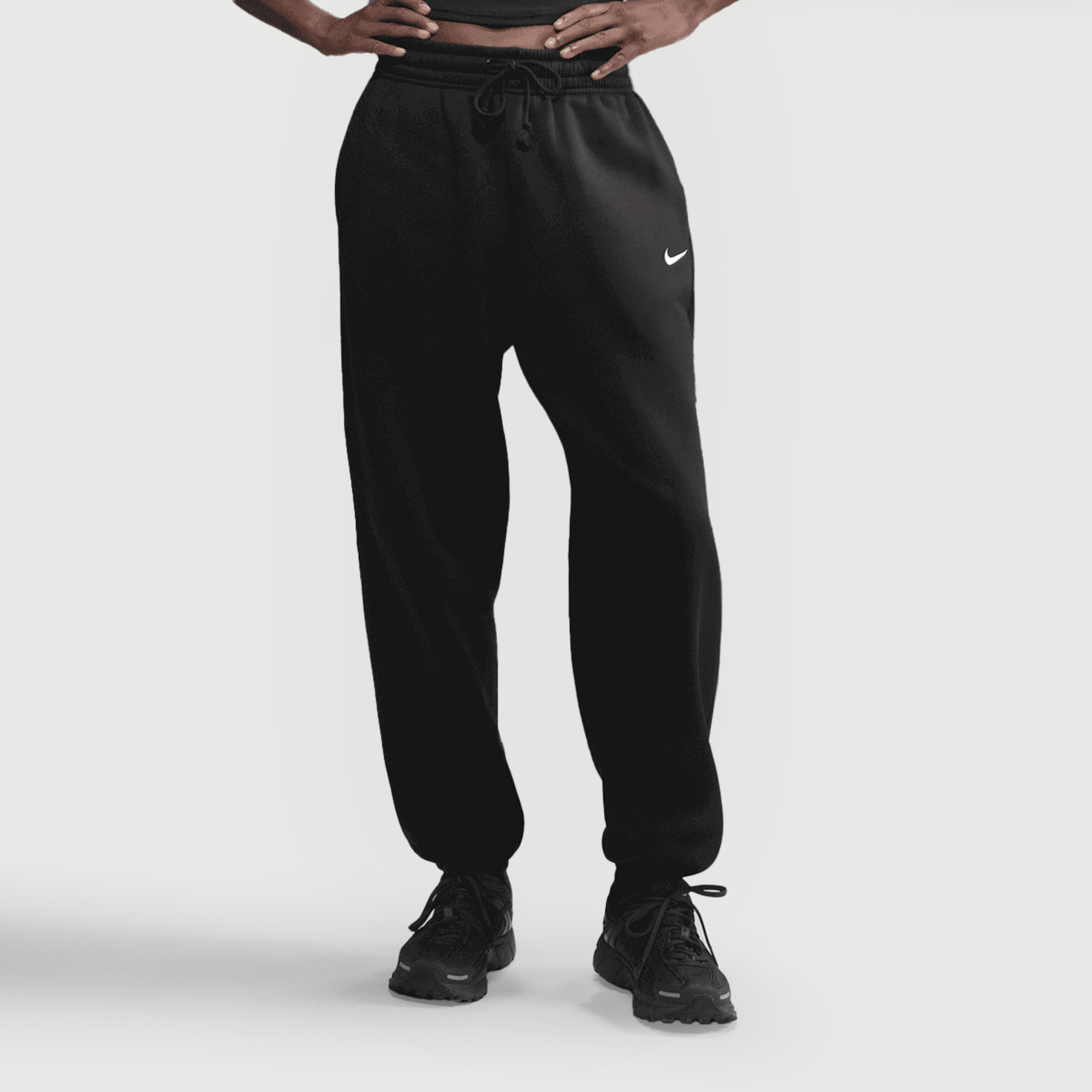 Black high waisted sweatpants discount