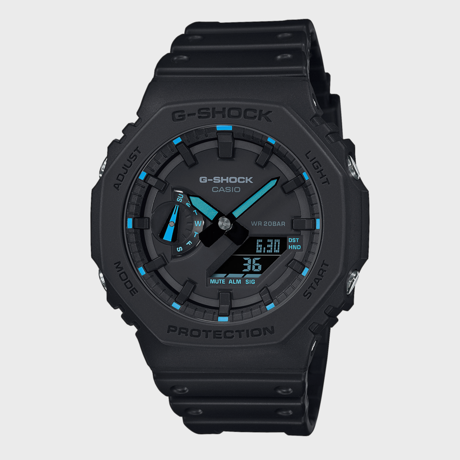 Black shock watch on sale