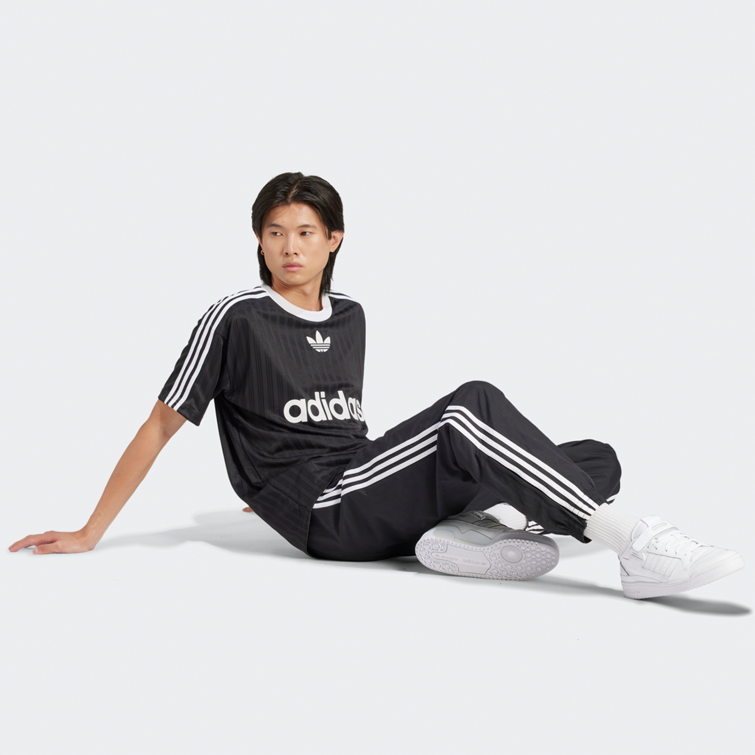 Adidas originals 3 stripe jersey outlet