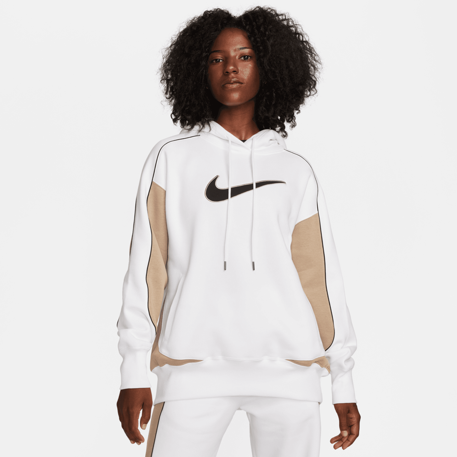 Nike hoodie wit shop