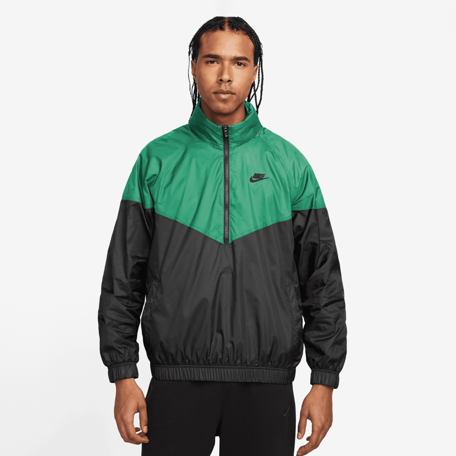 Nike anorak windbreaker zwart store