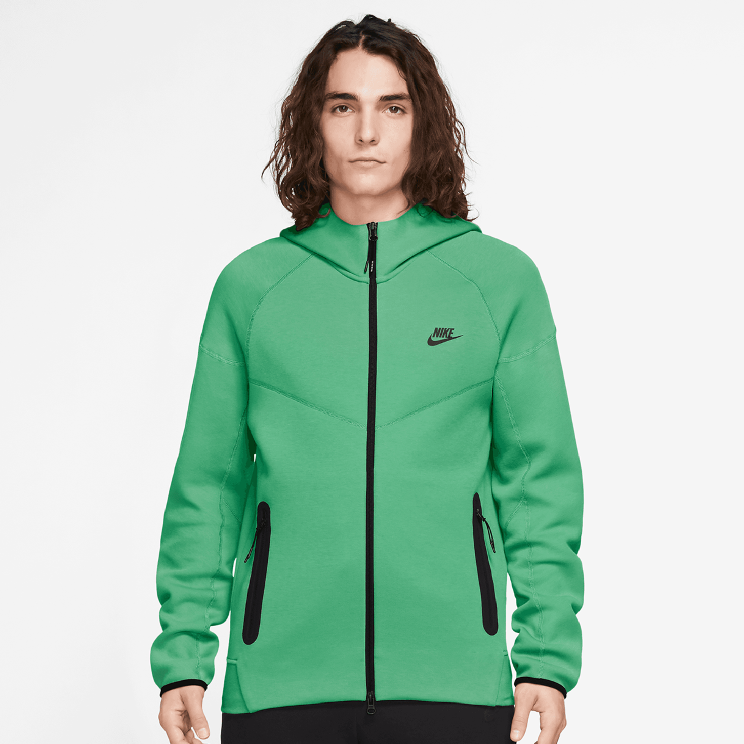 Nike Tech Fleece Windrunner Hoodie verde kaufen