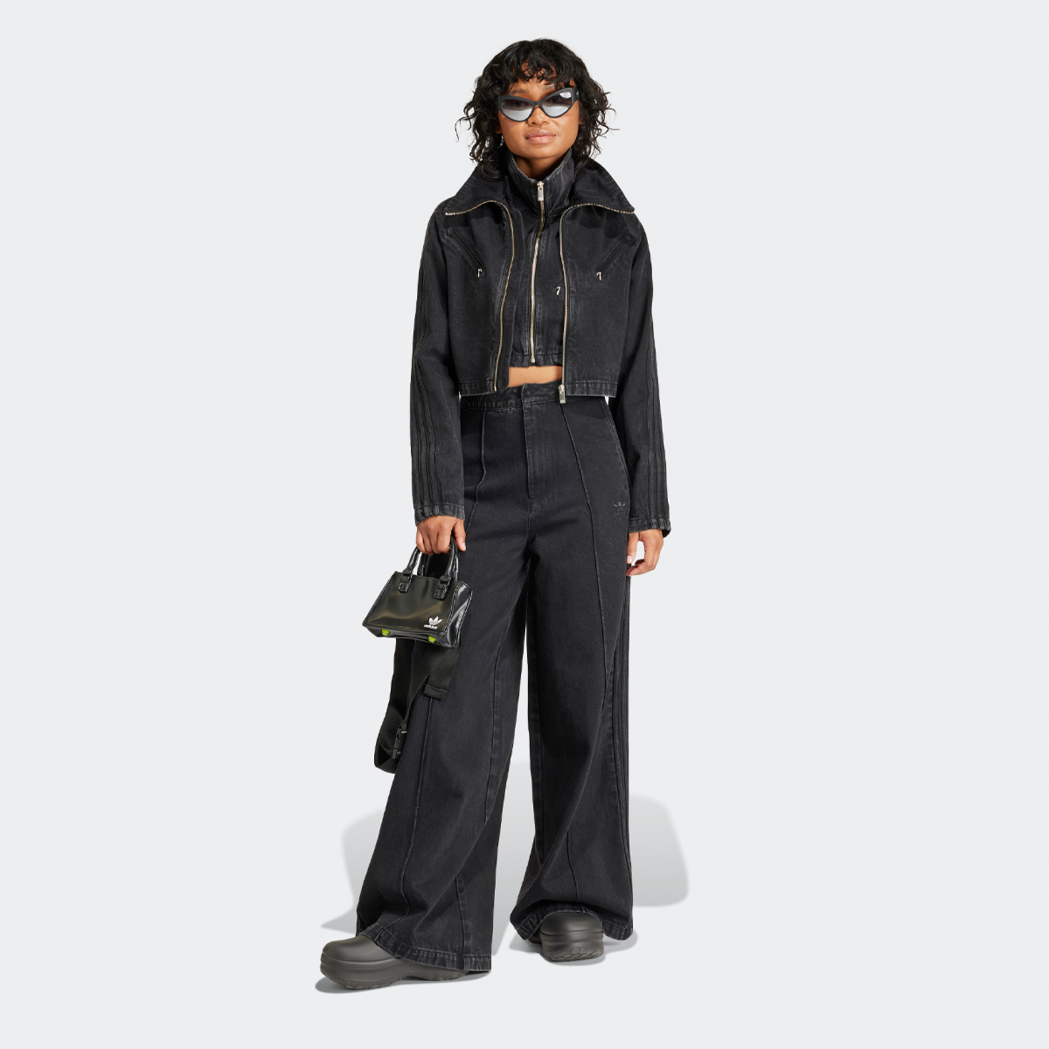 Adidas jeans noir outlet