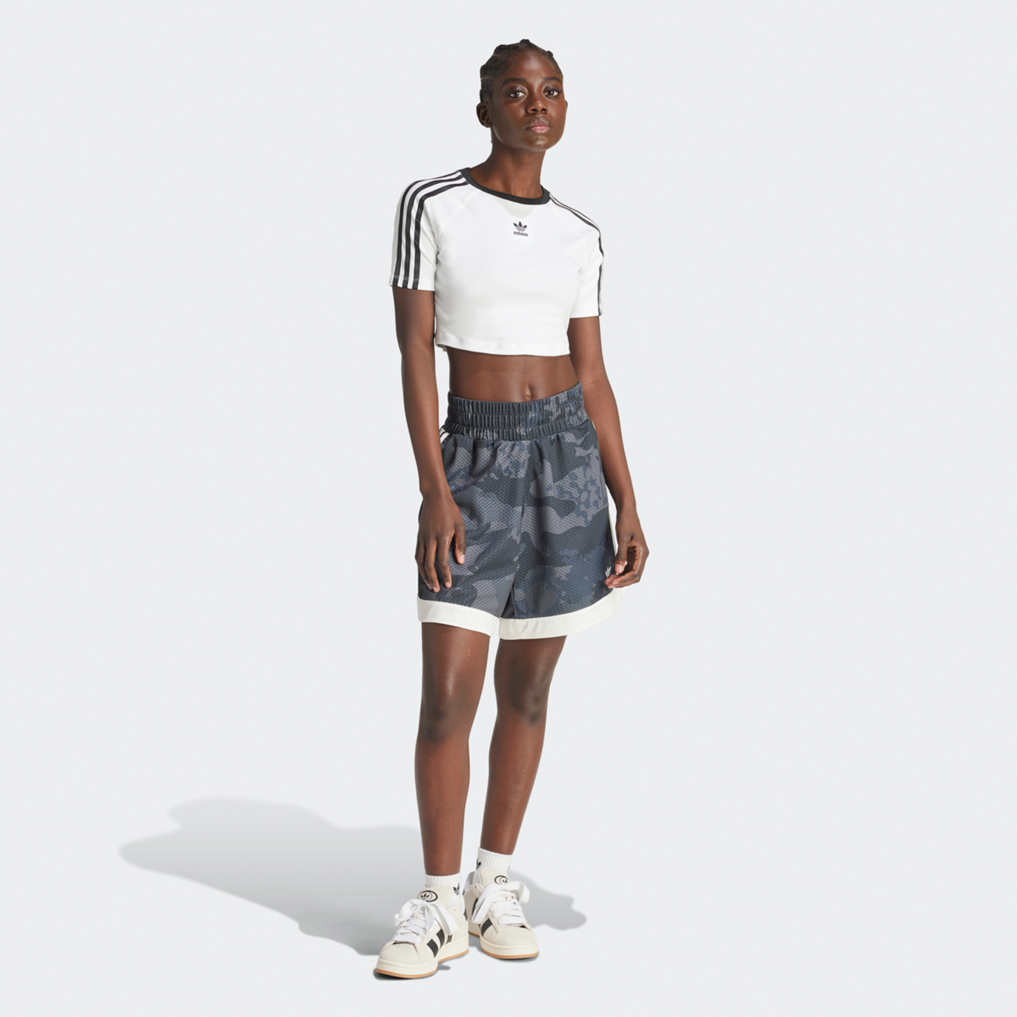 adidas Originals Mesh Basketball Short grijs kaufen