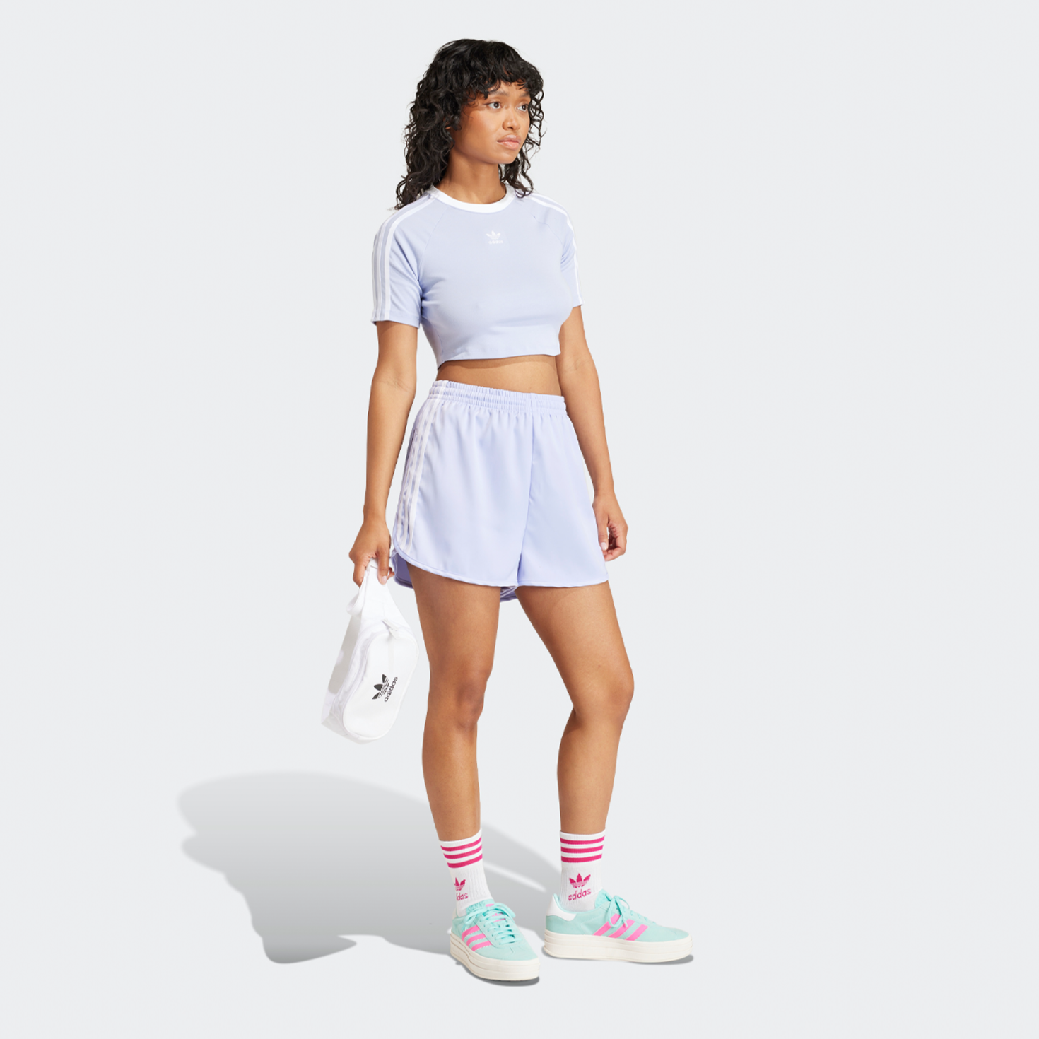 Adidas originals women's 3 stripe shorts clearance