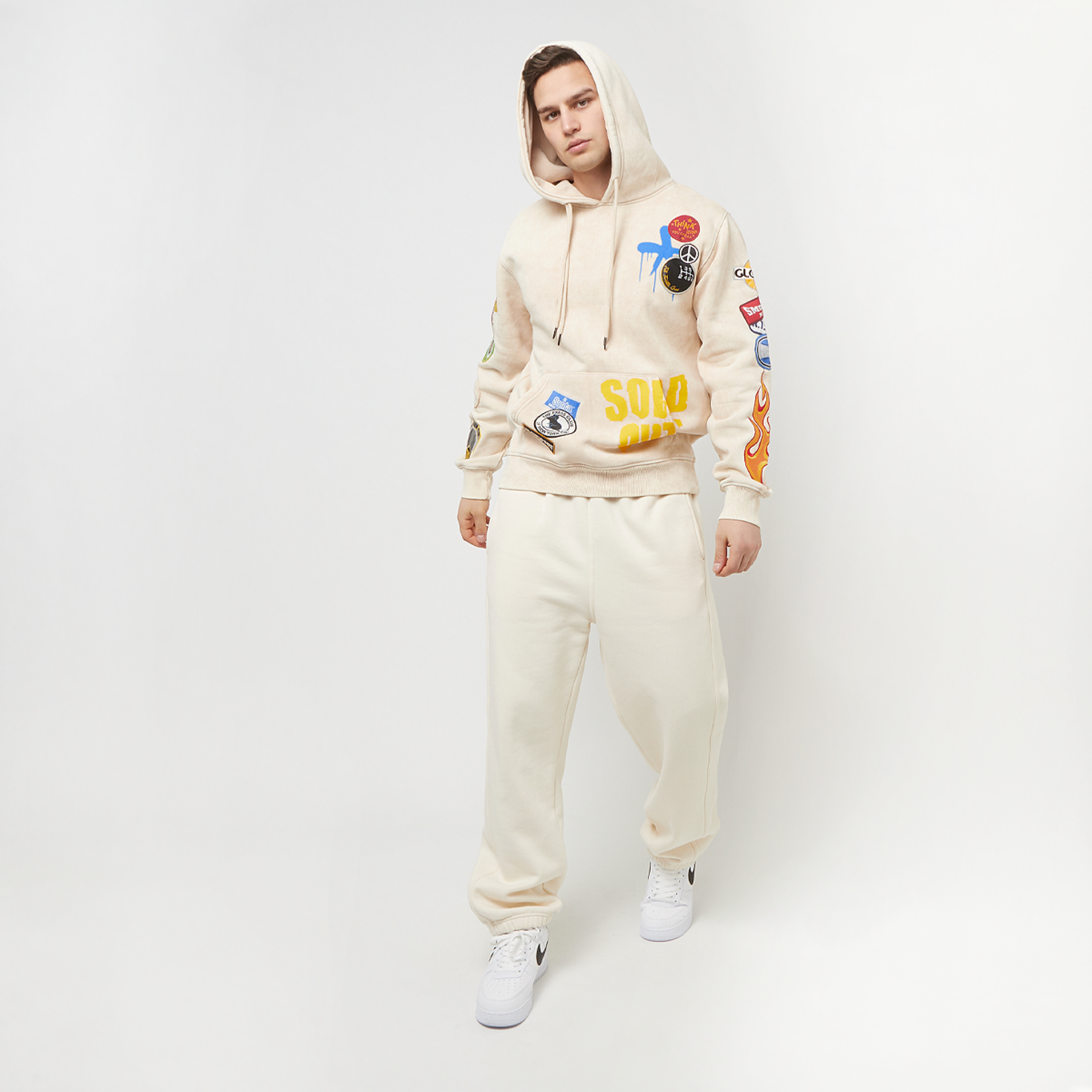 Smoke Rise Ensyme Wash Hoodie beige kaufen SNIPES