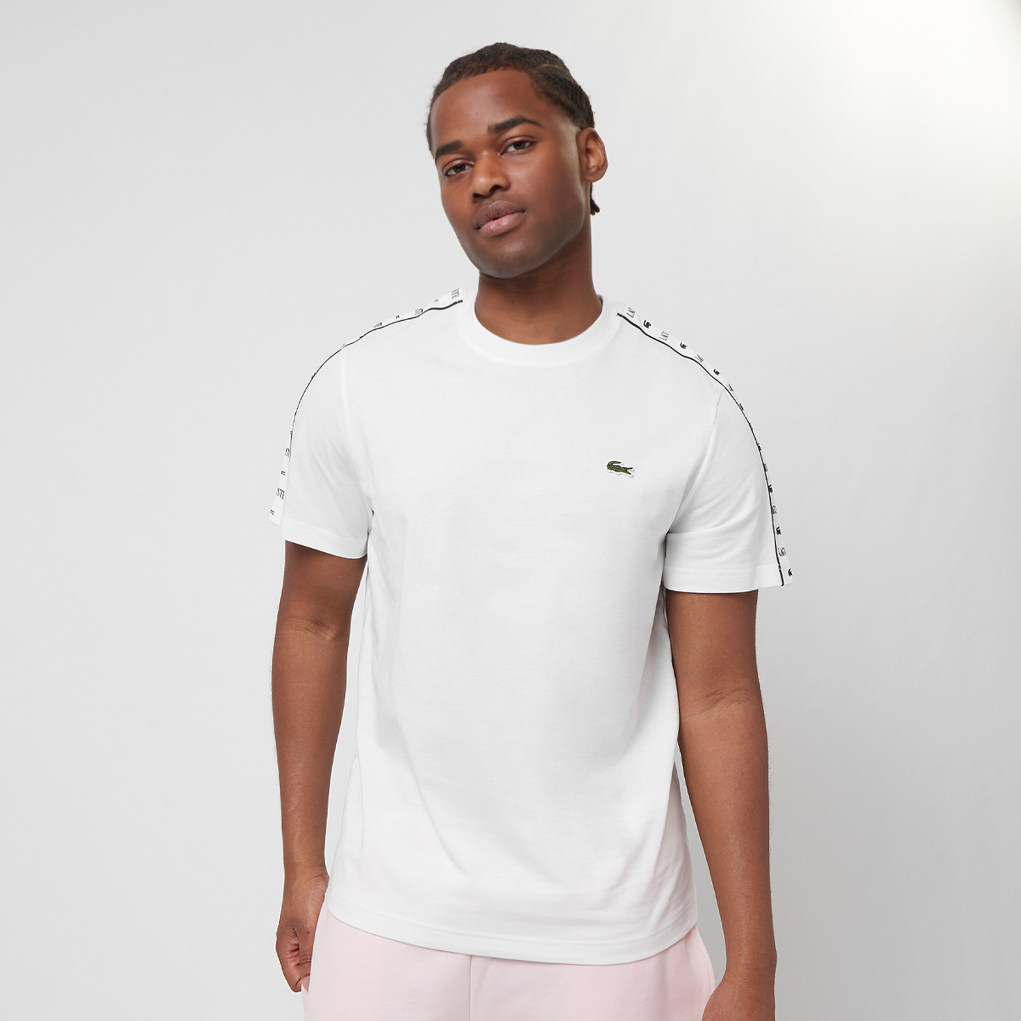 T shirt lacoste blanc discount
