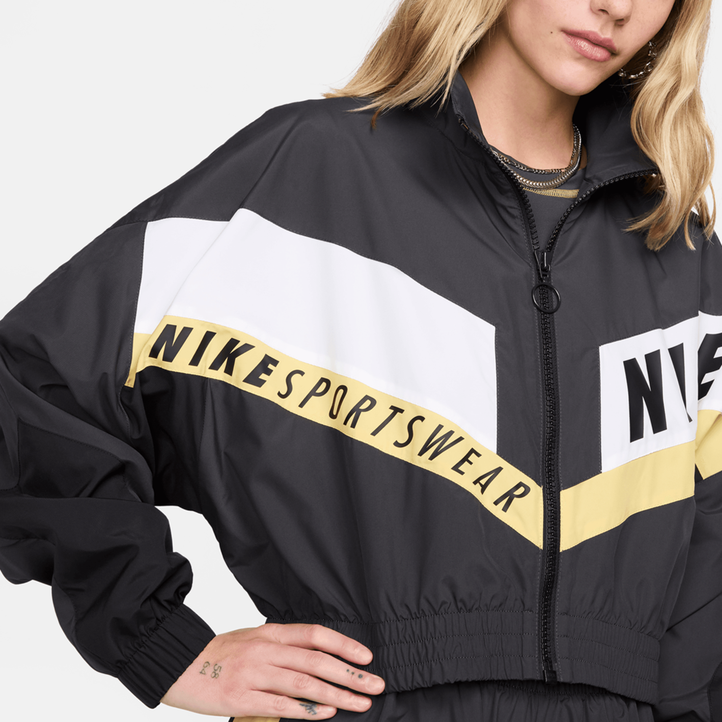 Nike anorak windbreaker zwart 2025