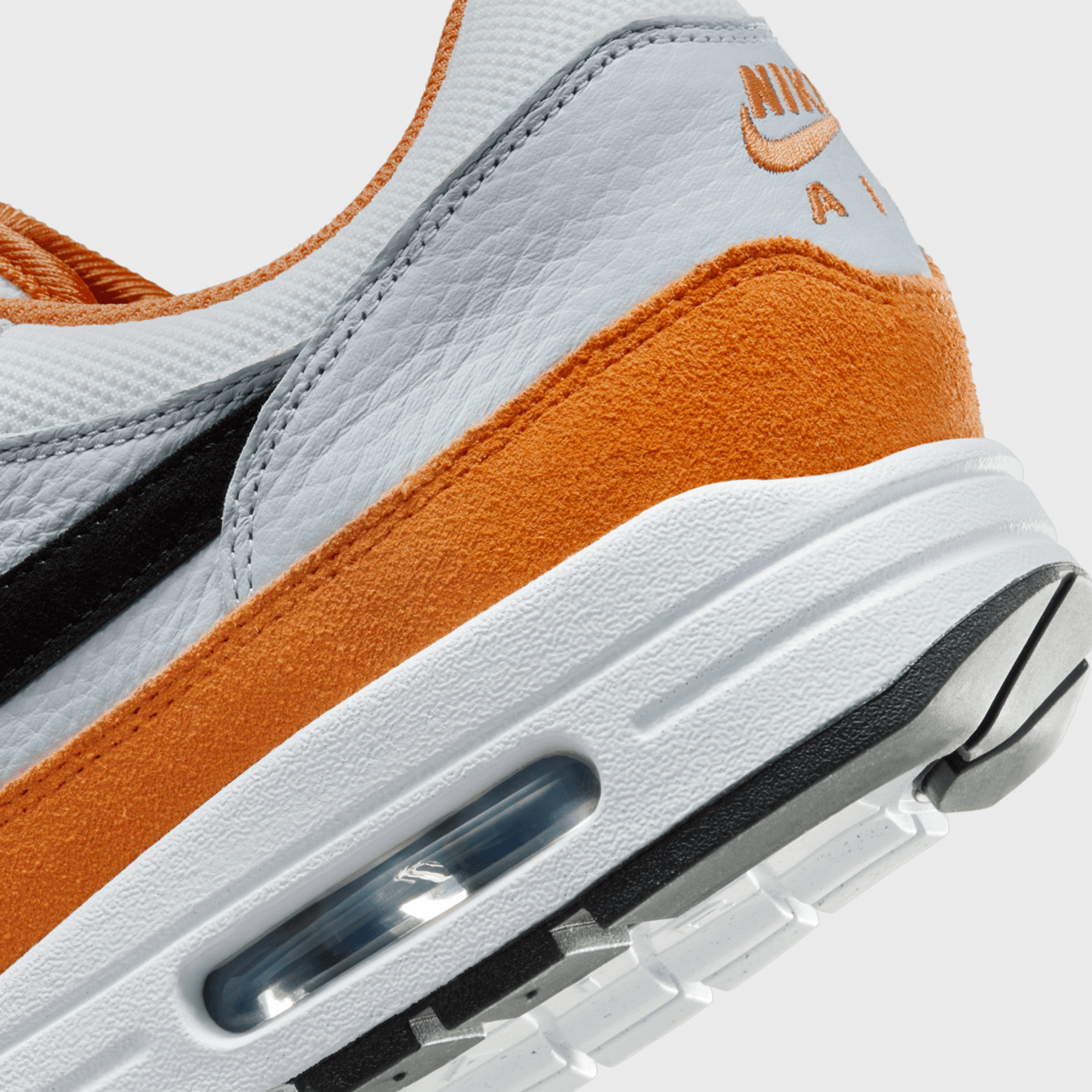 Air max 1 white and orange store