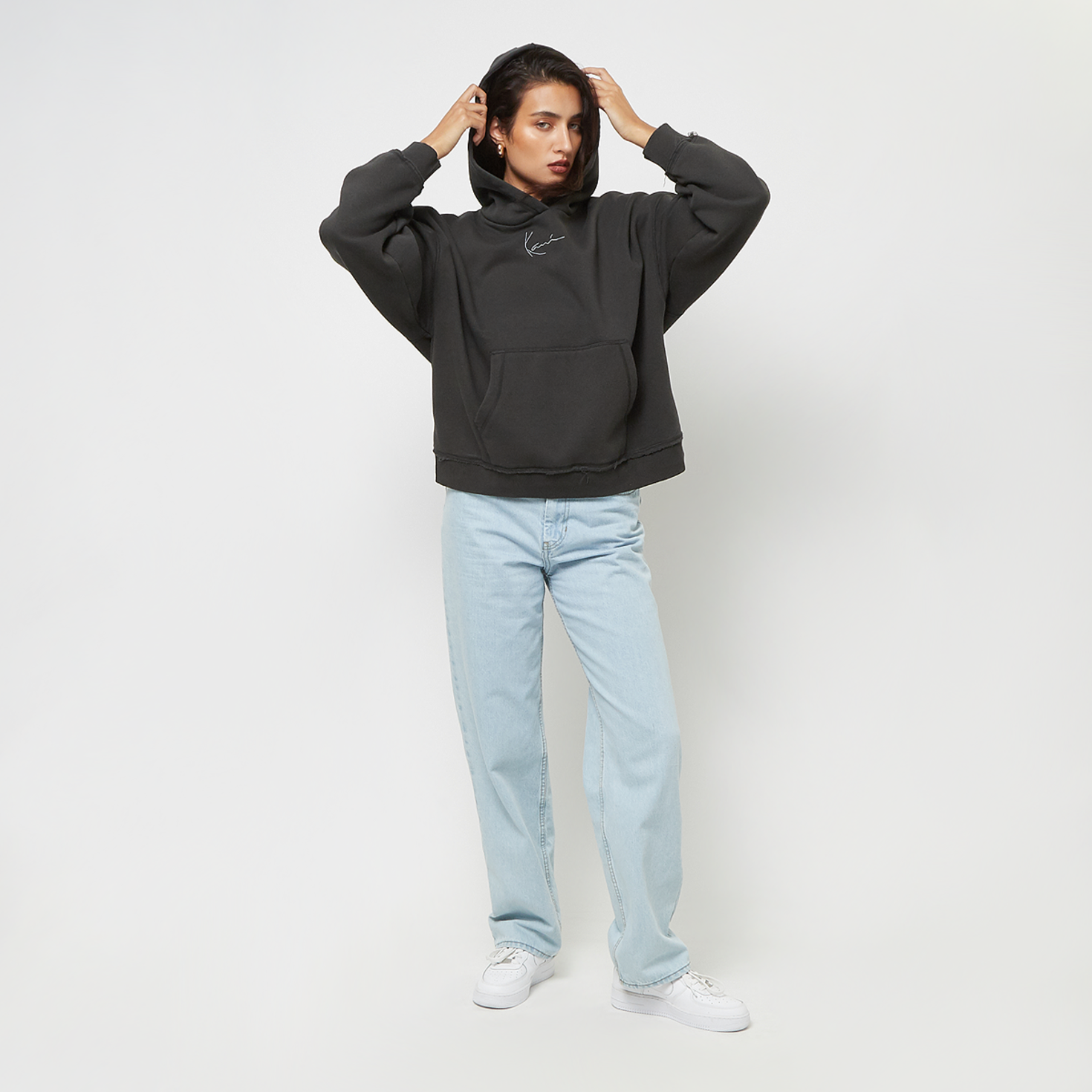 Karl kani small signature washed hoodie online