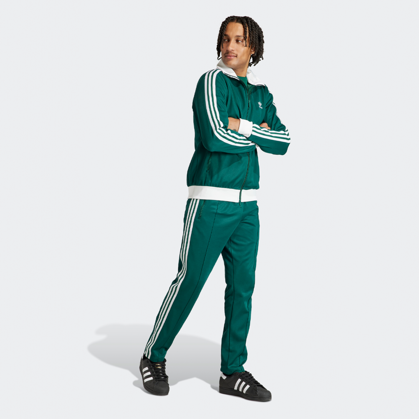 Adidas originals beckenbauer green top
