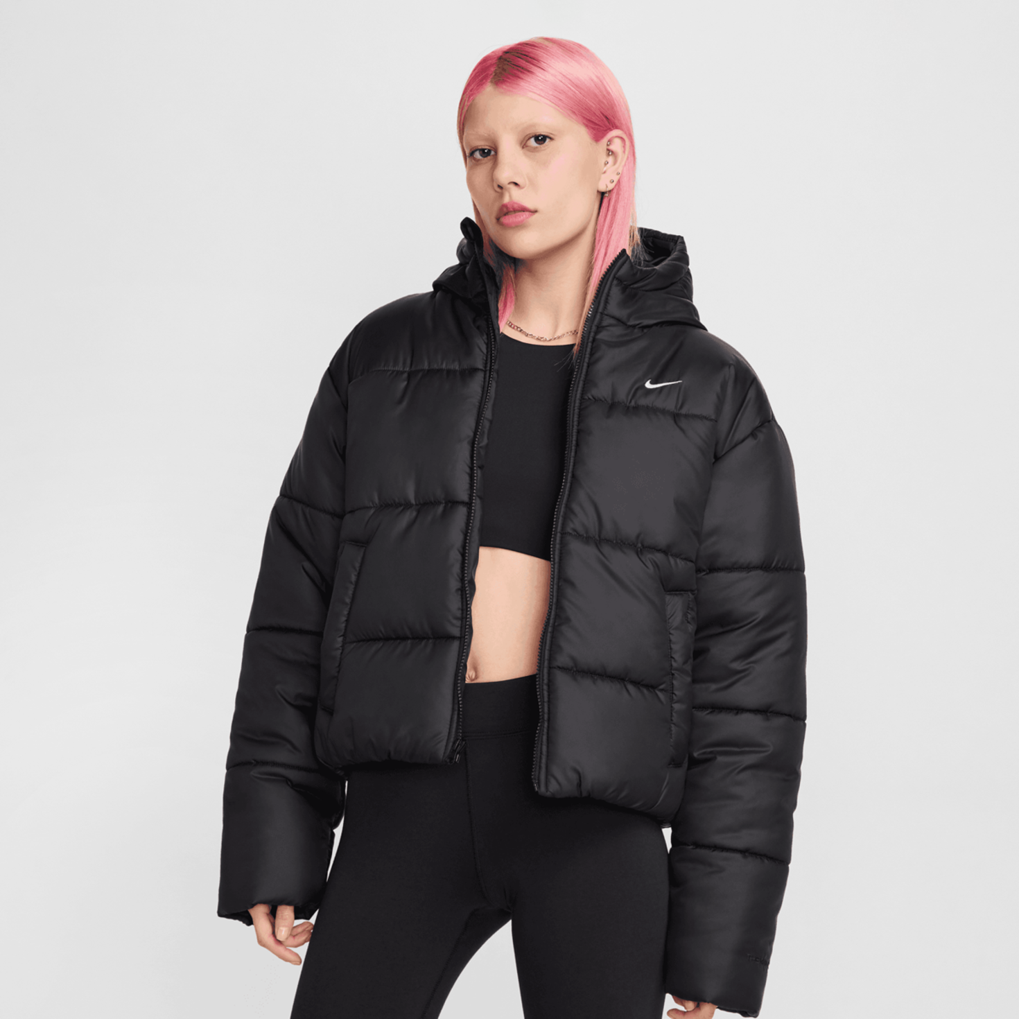 Nike Sportswear Classic loose Puffer Jacket noir kaufen SNIPES