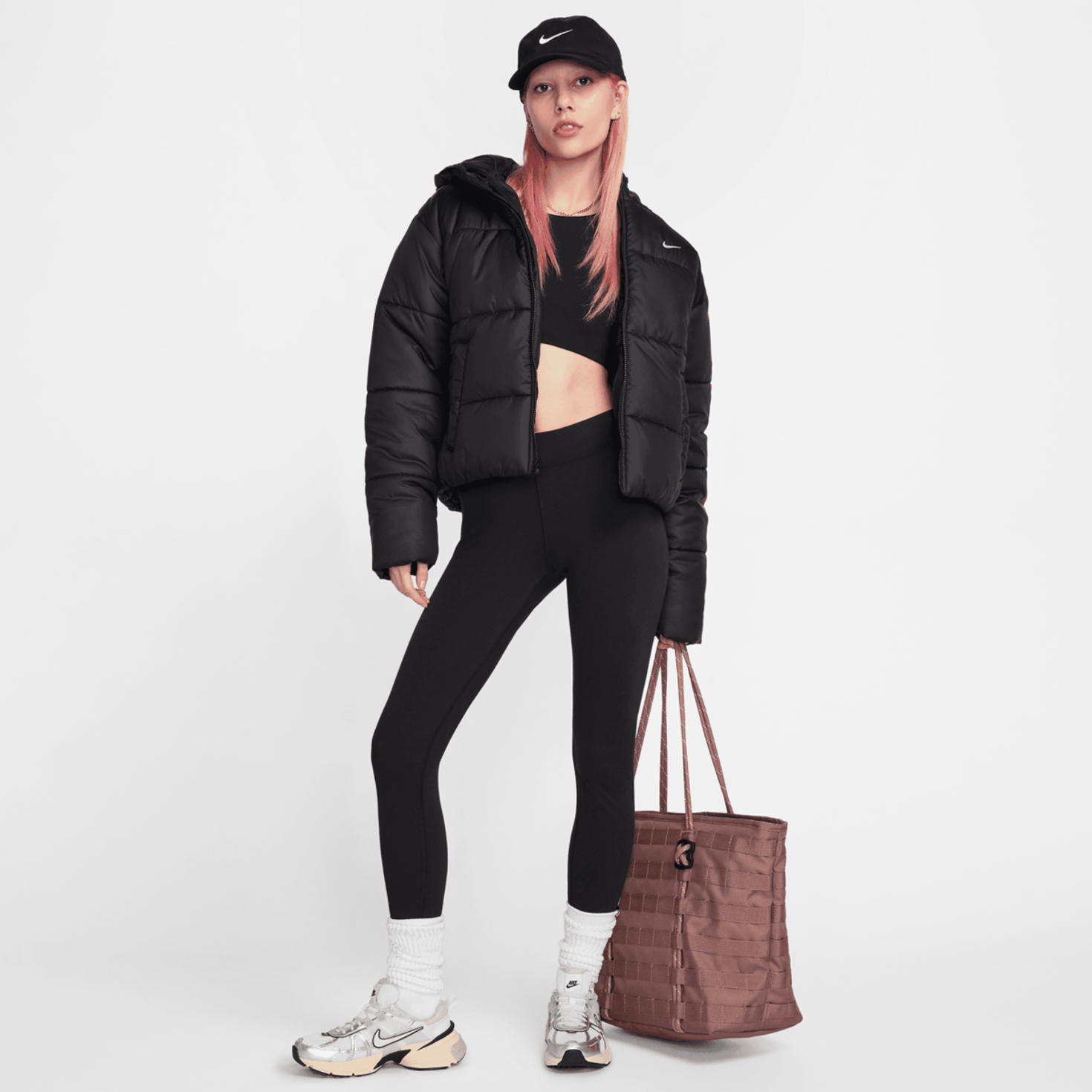 Nike Sportswear Classic loose Puffer Jacket noir kaufen SNIPES
