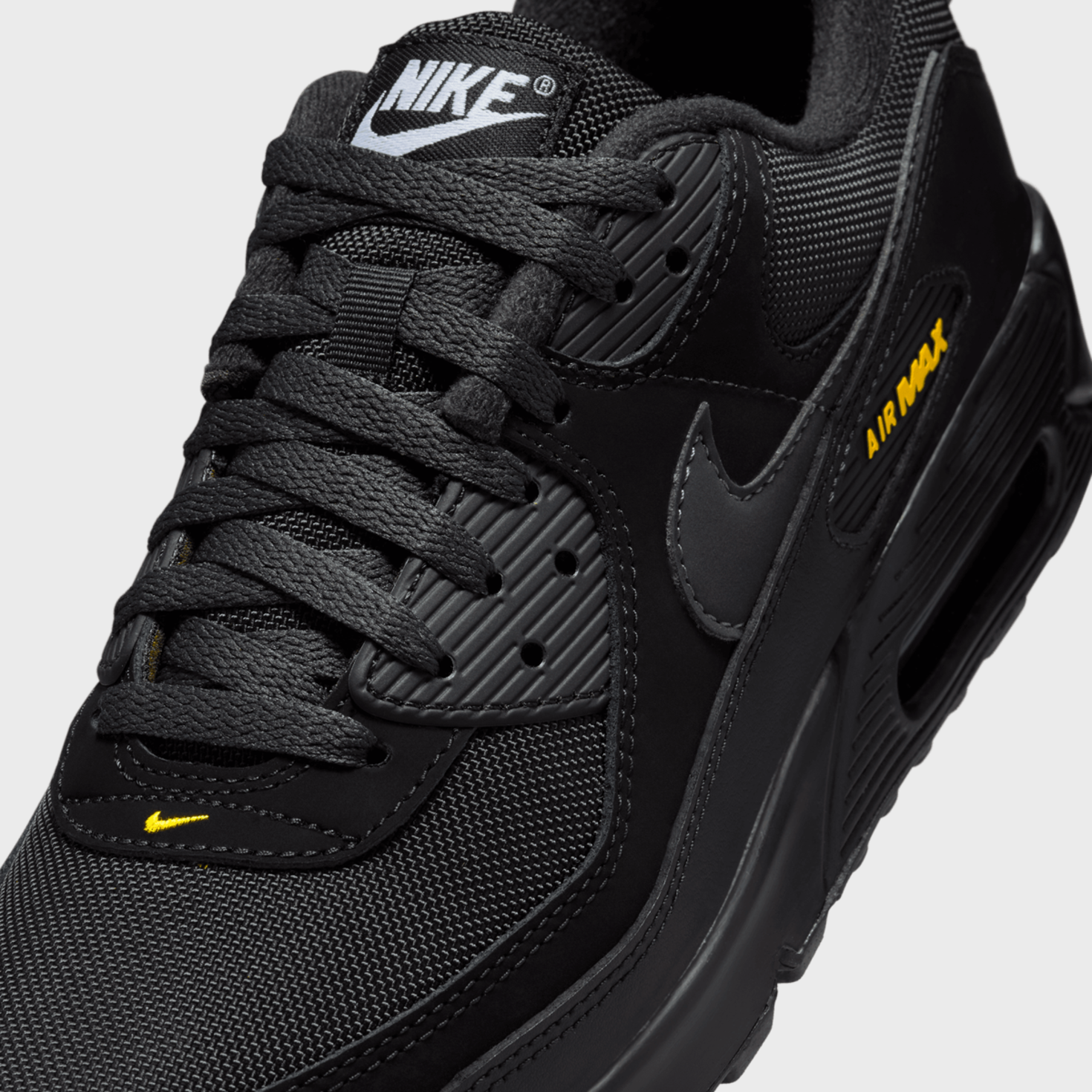 Air max 90 essential black and yellow clearance