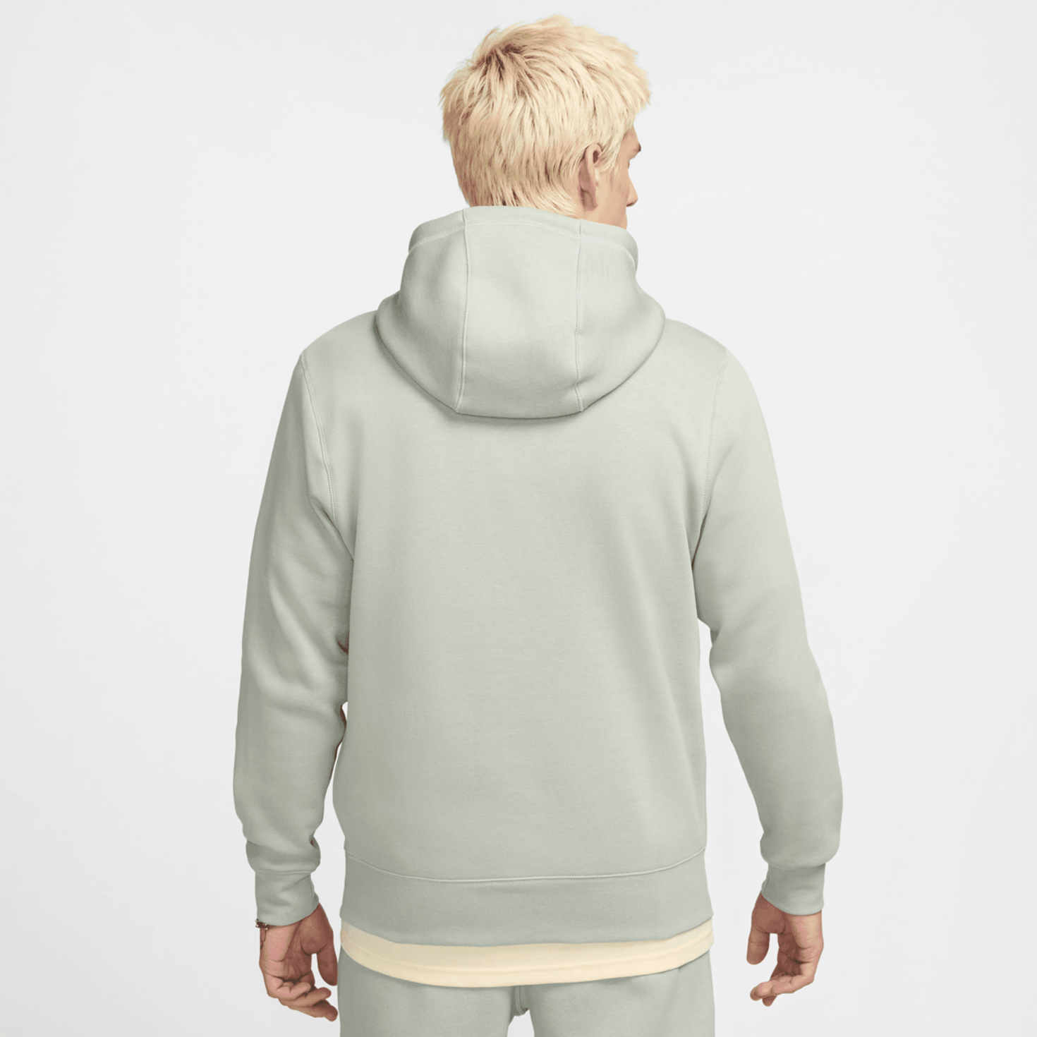 Nike club hoodie gris best sale