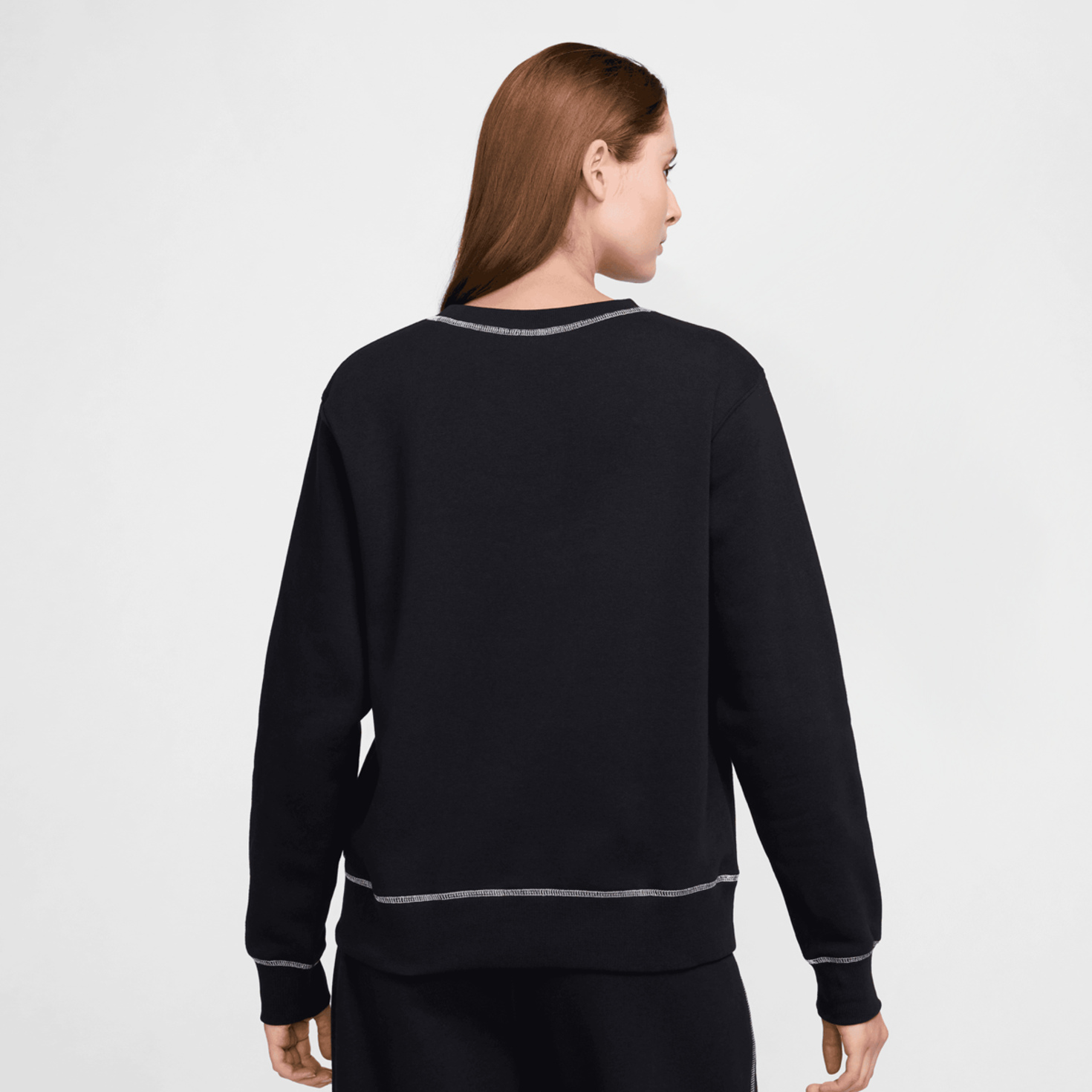 Crew neck fleece sweatshirt 2025