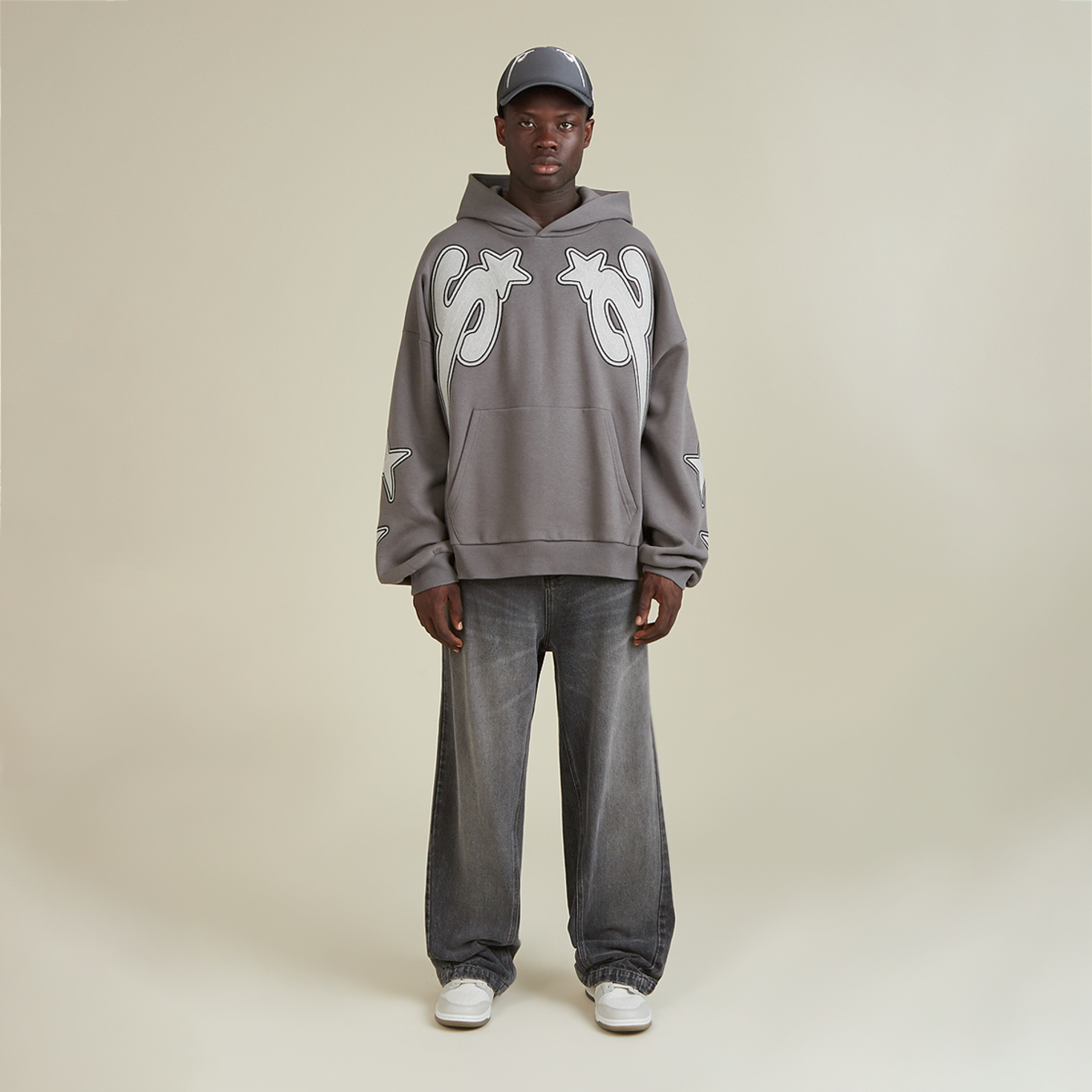 S Star Chain Oversized Hoodie