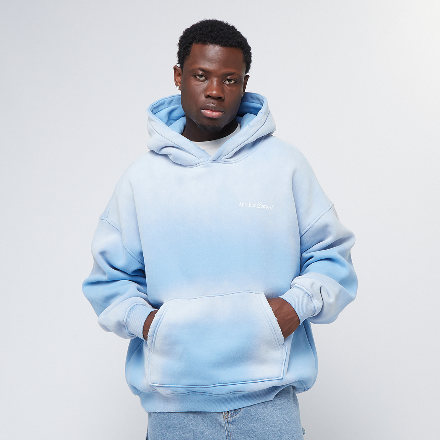 Another Cotton Lab Support Your Mental Health Oversized Hoodie niebieski kaufen