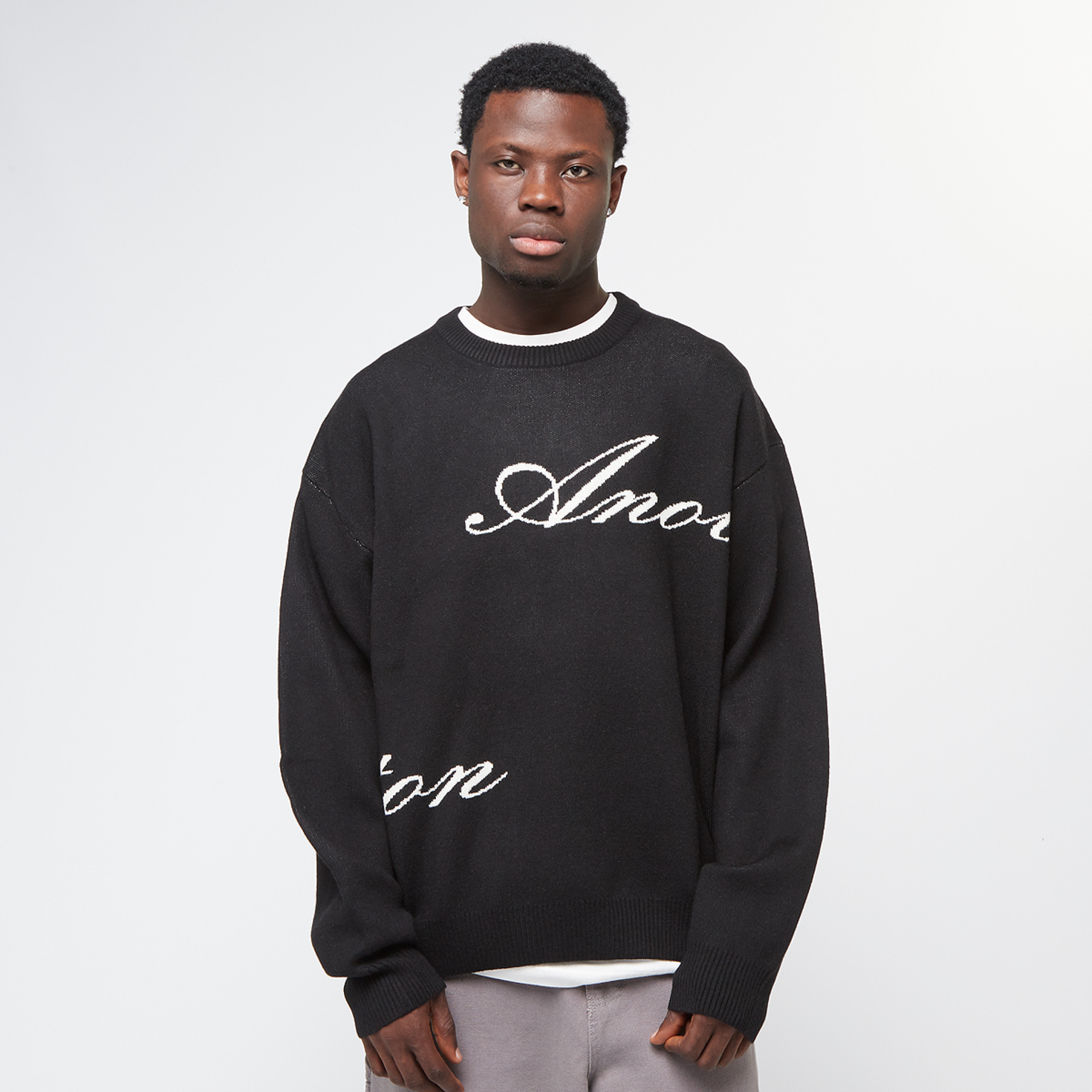 Acheter Another Cotton Lab SIGNATURE KNIT SWEATER black zwart SNIPES