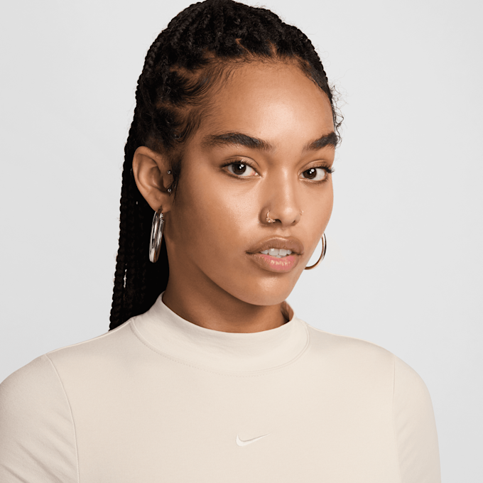 Nike Sportswear Chill Knit Short Sleeve Bodysuit beige kaufen