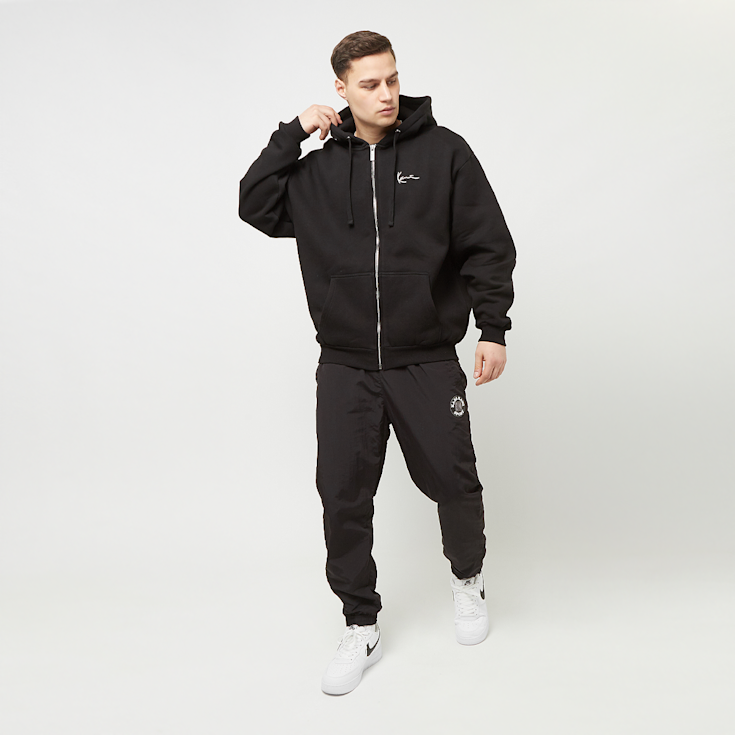 Shop Karl Kani Chest Signature OS Full Zip Star Hoodie zwart SNIPES