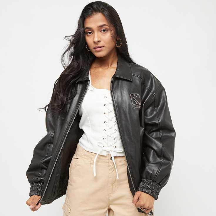 Acheter Karl Kani PU Oversized Bomber noir