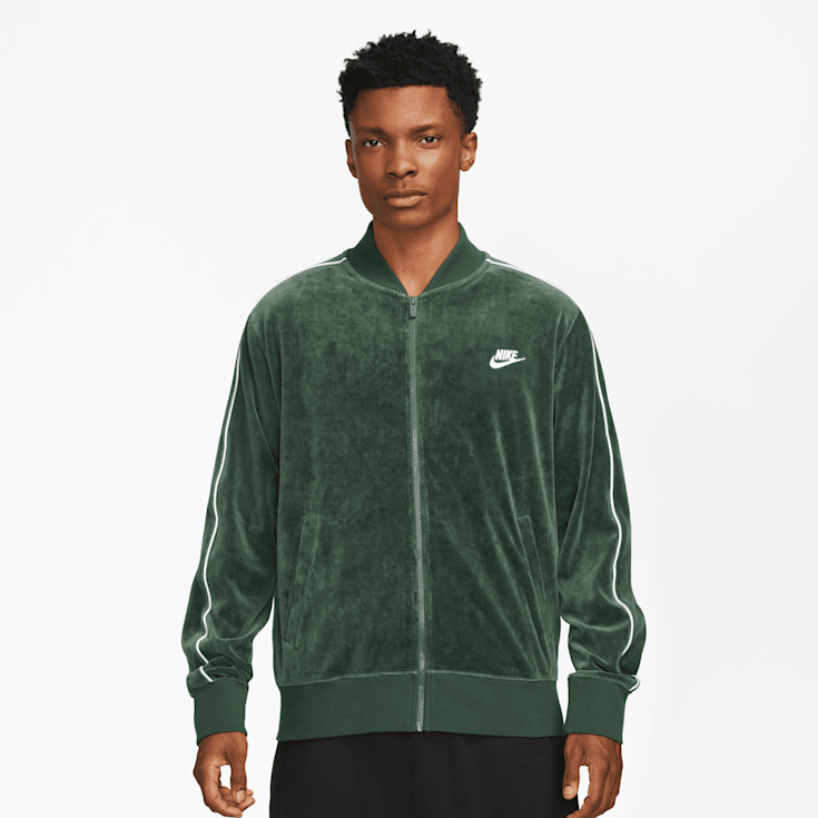 Acheter Nike Sportswear Club Velour Jacket vert SNIPES