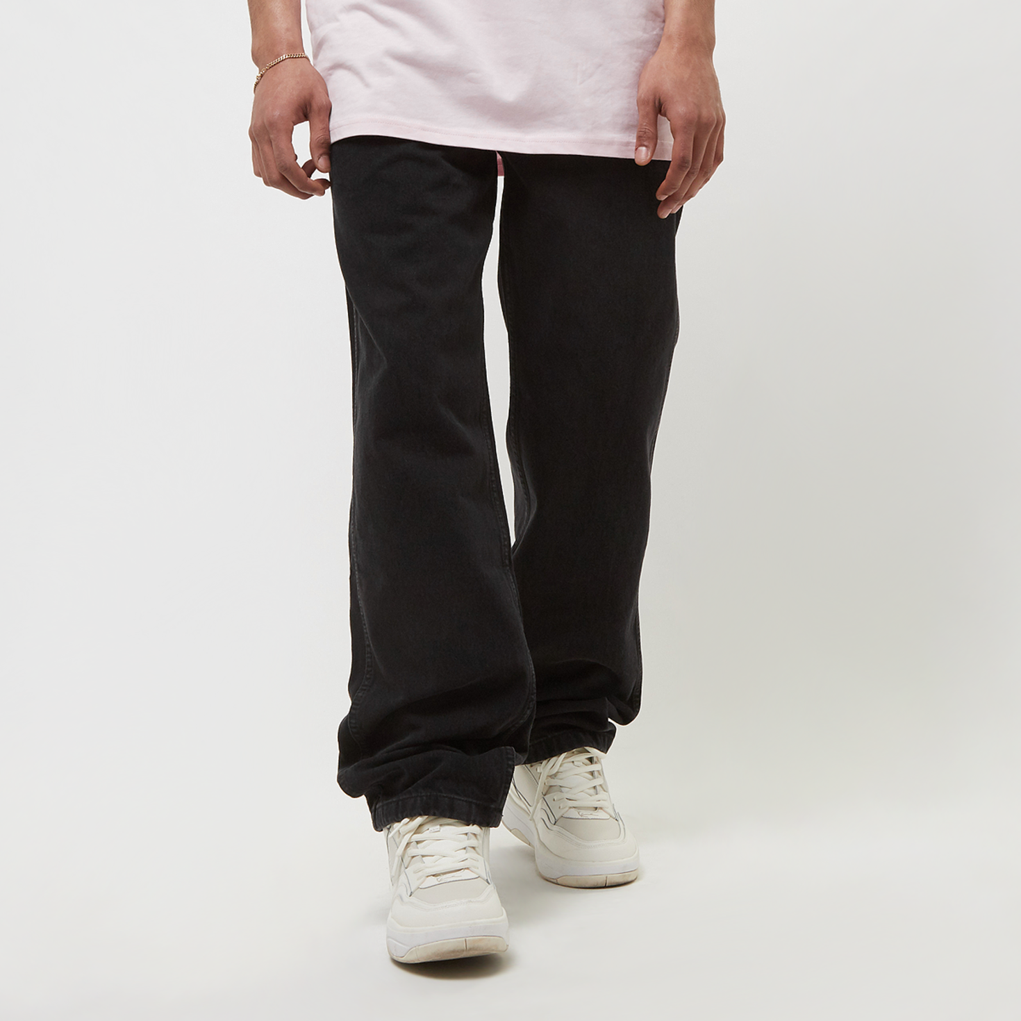 Compra Karl Kani Small Signature Baggy Five Pocket Denim zwart SNIPES