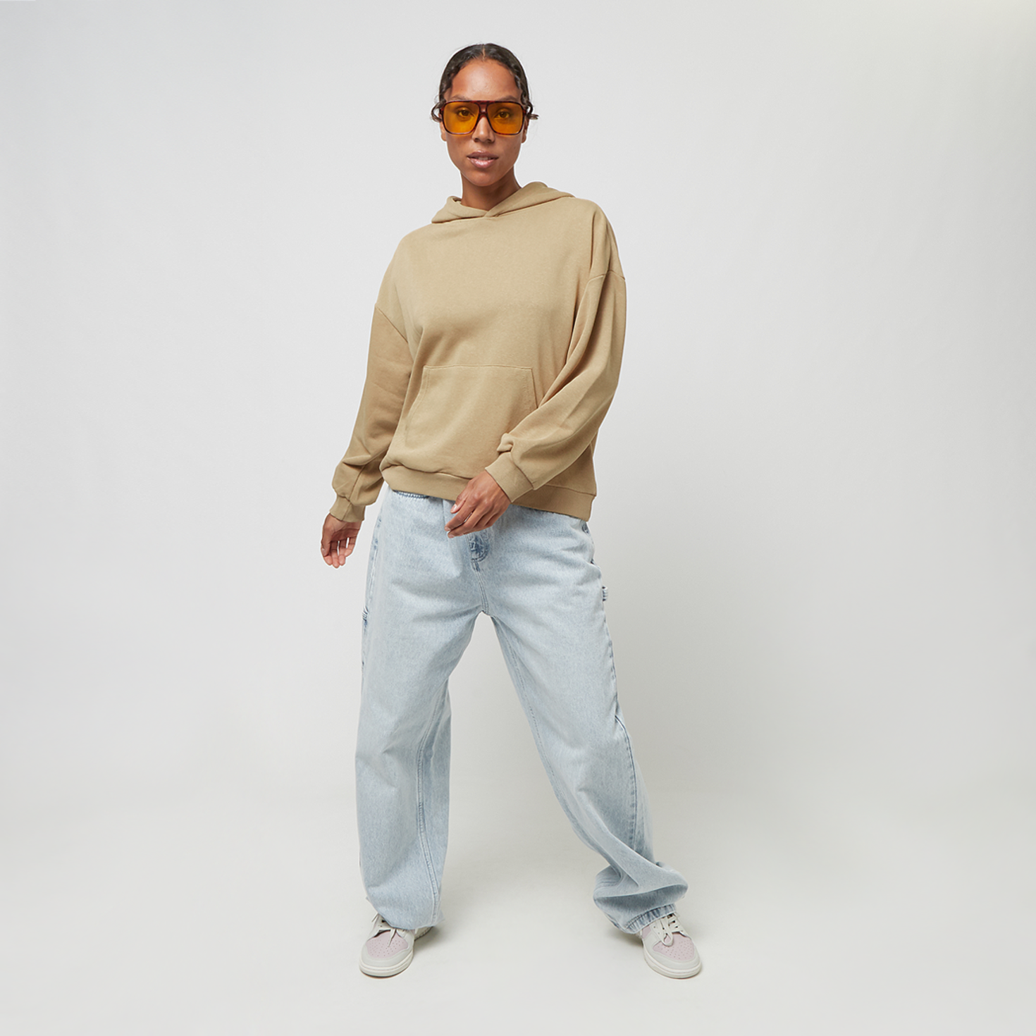 Acheter Urban Classics Ladies Light Terry Oversized Hoodie beige SNIPES