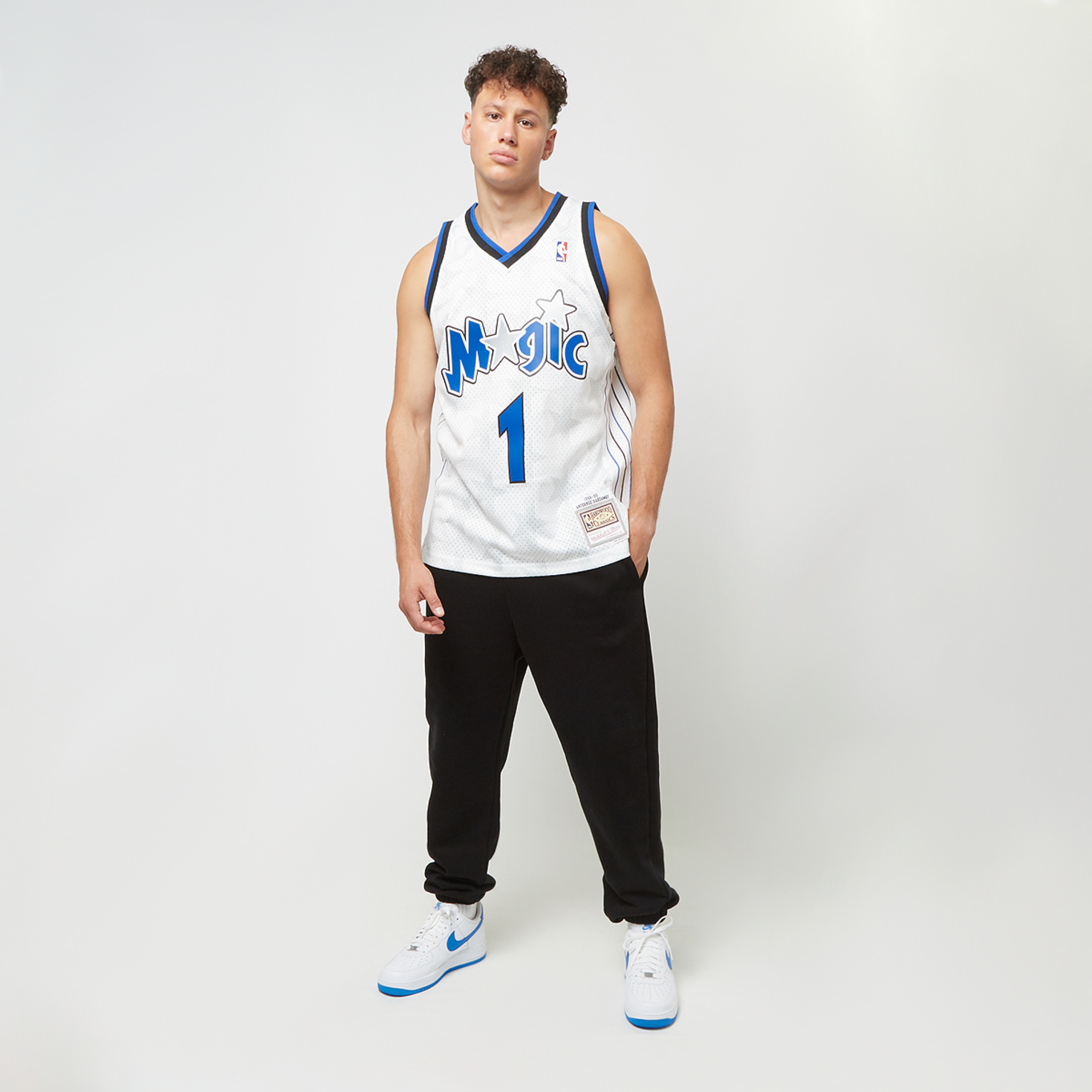 Acheter Mitchell Ness NBA SWINGMAN JERSEY 98 ORLANDO MAGIC ANFERNEE HARDAWAY white blanc