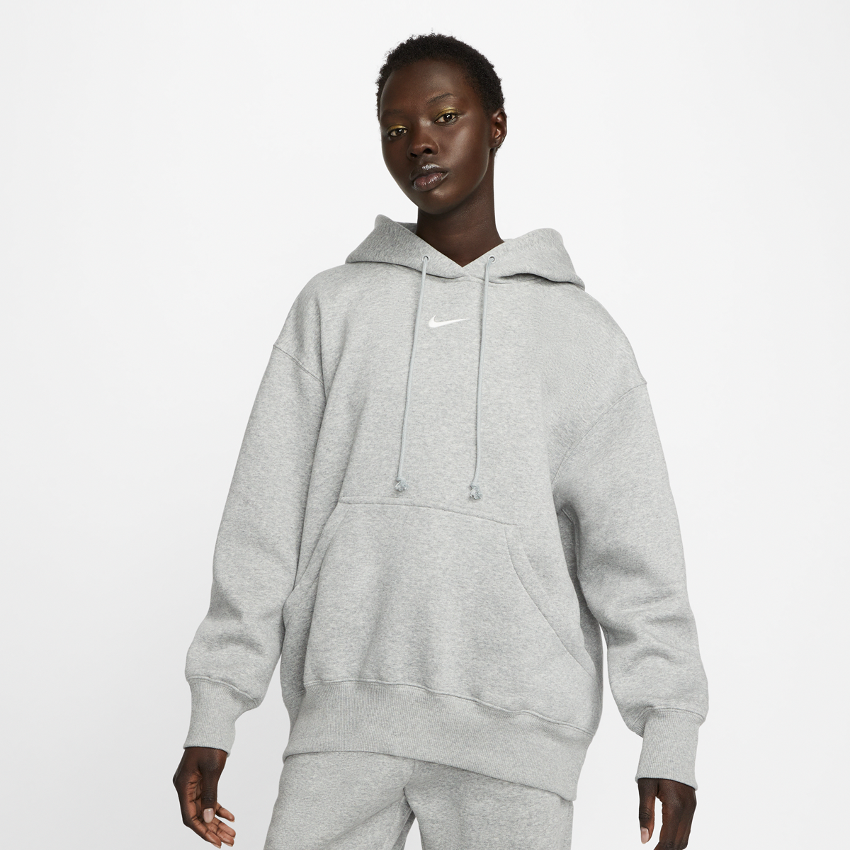 Kapuzenpullover Grauer Oversize Pullover Herren Nike Sportswear