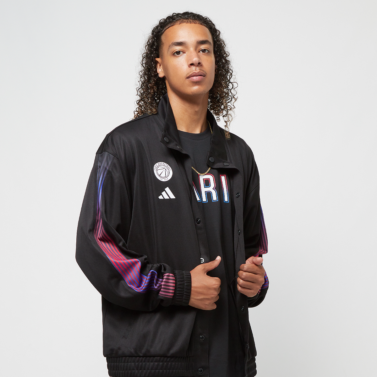adidas Performance Paris Basketball Warm Up Jacket schwarz (IN9908)