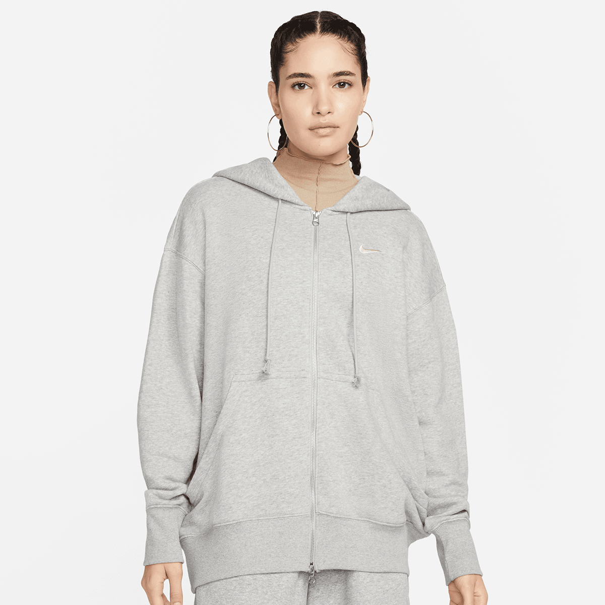 トップス nike solo swoosh full zip hoodie grey XL Nike Solo Swoosh Men's Full-Zip Hoodie. Nike AU