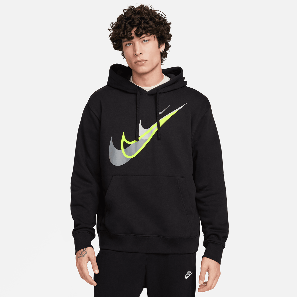 Nike Sportswear Fleece Hoodie schwarz kaufen