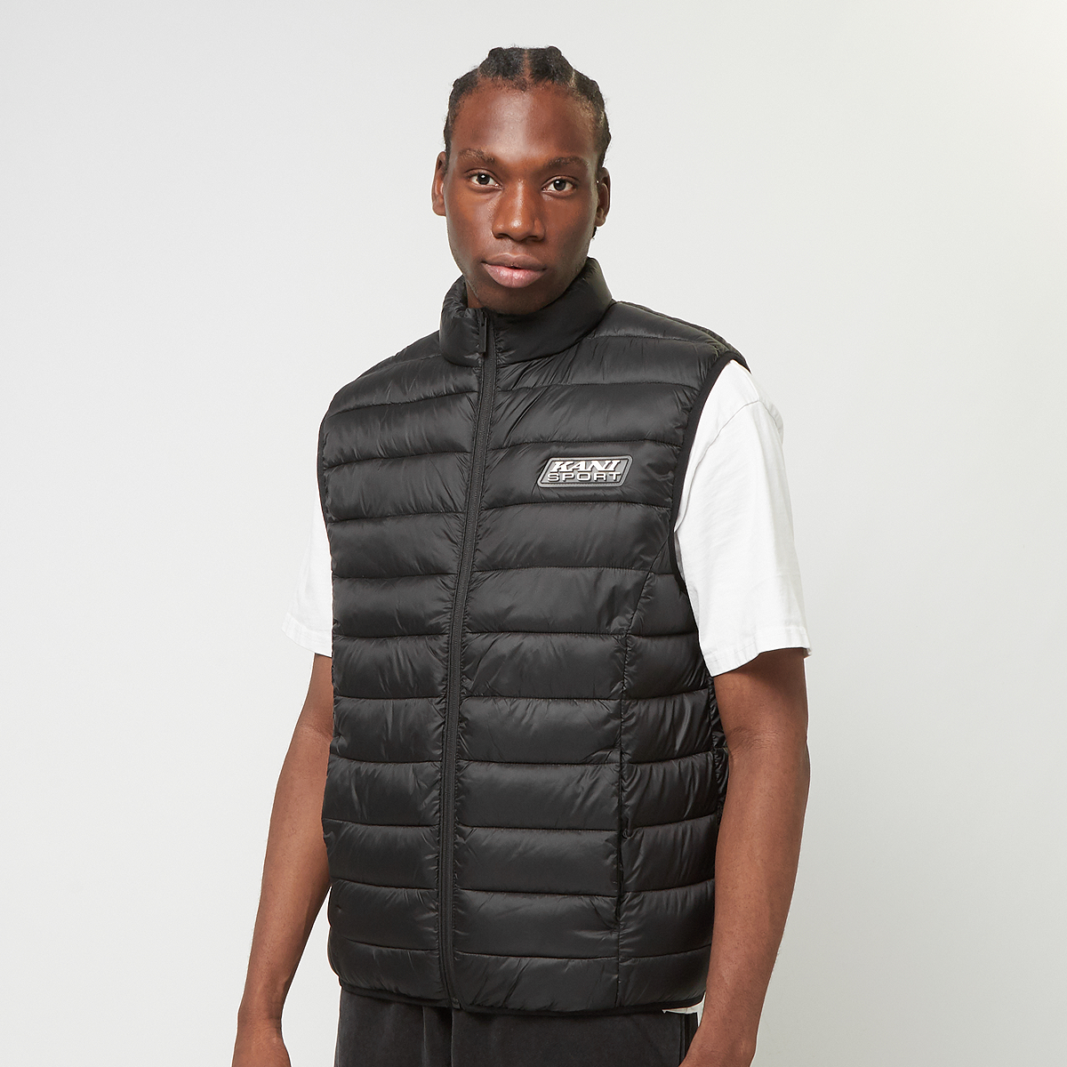 Black puffer vest online